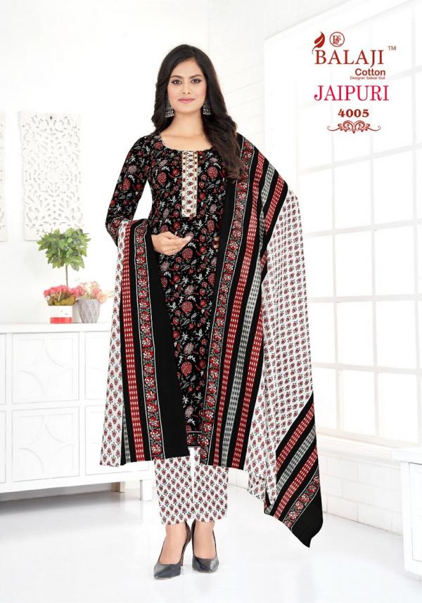Balaji Jaipuri 4 Printed Cotton Kurti Pant With Dupatta Collection